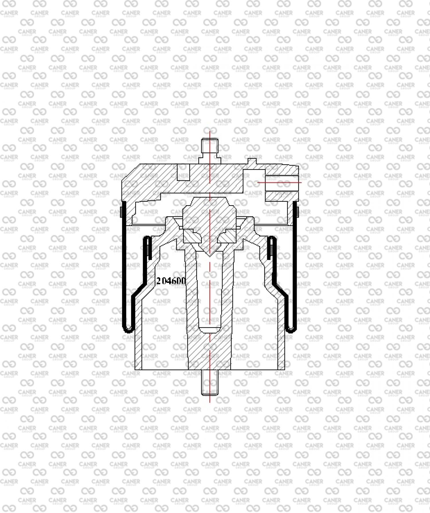 204600 US; IVECO KABİN ÖN KÖRÜK KOMPLE-;41019150; 8169050; 41015530; 